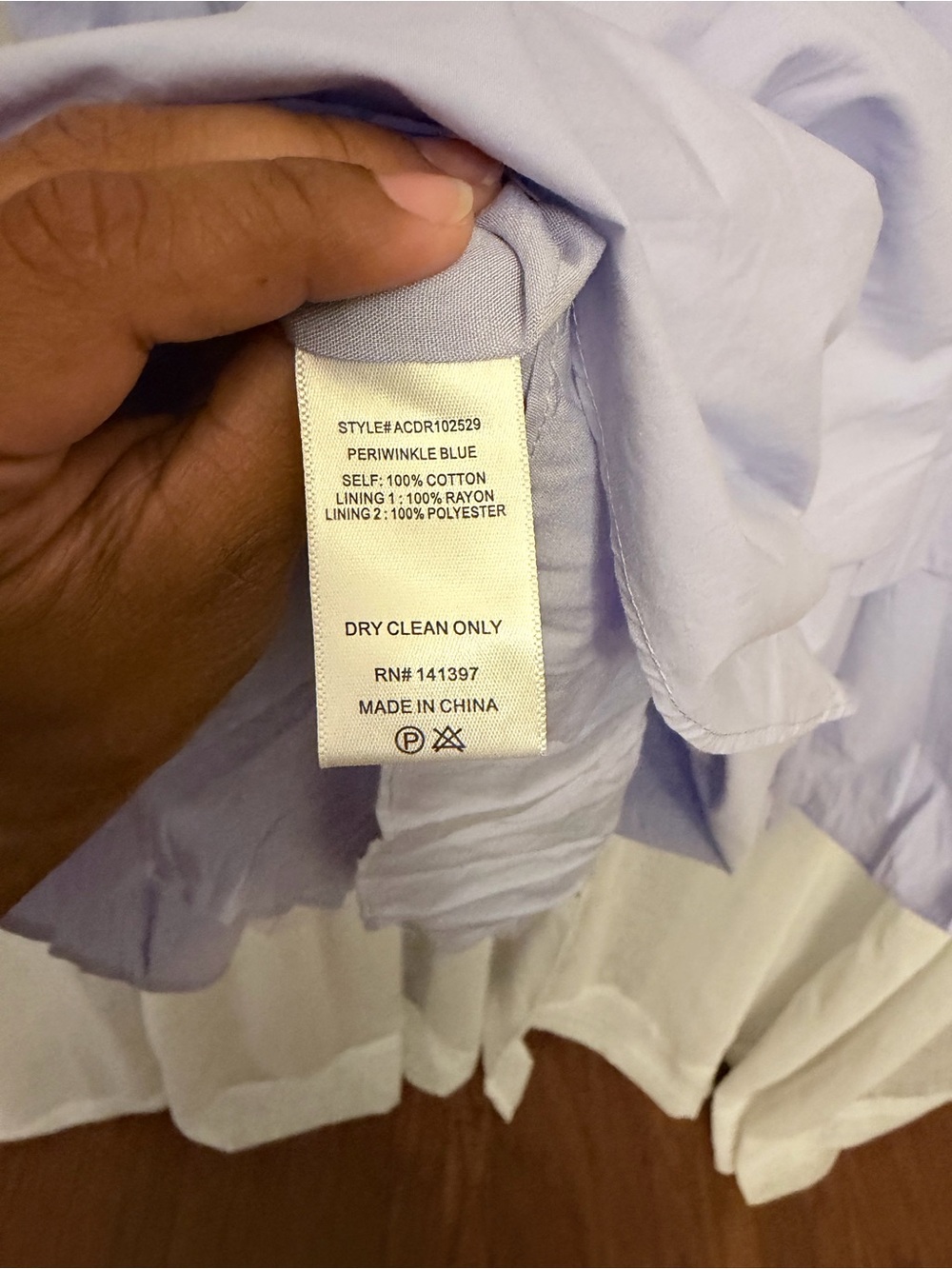 ASTR the Label Vinya Cotton Dress NWT in Lilac size Large - Picture 7 of 8